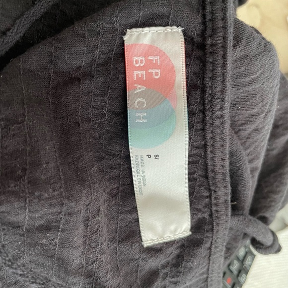 Free People Beach VIVI MINI Dress Cover Up Black Woman Small New Tags Coastal - Picture 10 of 15